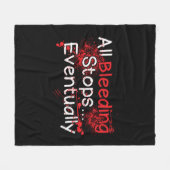 Zitat von Funny Nurse Paramedic-Blutungsstopfen Fleecedecke (Vorderseite (Horizontal))