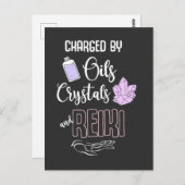 Zitat von Funny Reiki-Kristallwaren und ätherische Postkarte (Vorne/Hinten)