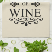 Zitat von "Funny Wine Drinker" Geschirrtuch (Gefaltet)