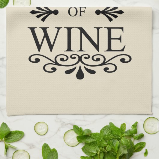 Zitat von "Funny Wine Drinker" Geschirrtuch (Gefaltet)