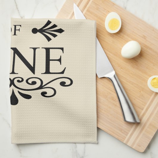 Zitat von "Funny Wine Drinker" Geschirrtuch (Viertel Falte)