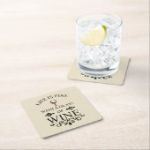 Zitat von "Funny Wine Drinker" Rechteckiger Pappuntersetzer (Vor Ort)