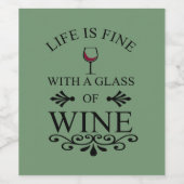 Zitat von "Funny Wine Drinker" Weinetikett (Einzelnes Label)