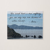 Zitat von Galileo: Man kann einem Menschen nichts  Puzzle (Horizontal)