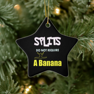 Zitat von Girls Gymnastics Banana Splits Keramik Ornament