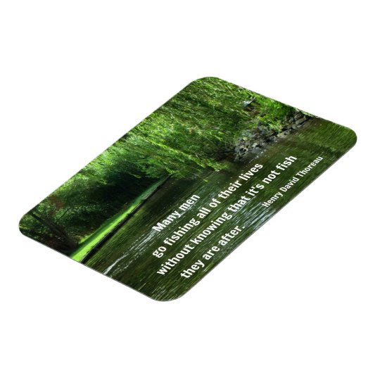 Zitat von Henry David Thoreau Magnet (Linke Seite)