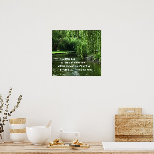 Zitat von Henry David Thoreau Poster (Küche)