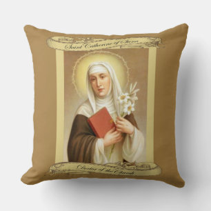 Zitat von Hl. Katharina von Siena Kirchenlehrerin Kissen