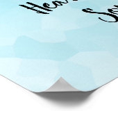 Zitat von Howling Watercolor Wolf Boho Style Poster (Ecke)