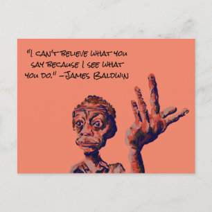 Zitat von James Baldwin Postkarte