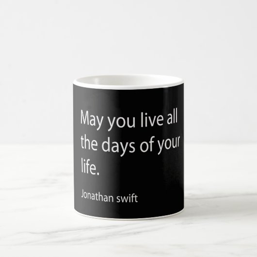 Zitat von Jonathan Swift Kaffeetasse (Mittel)