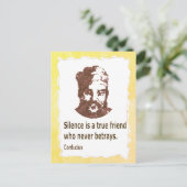Zitat von Konfuzius alten Tornpapier Textur Postkarte (Stehend Vorderseite)