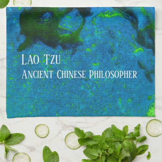 Zitat von Lao Tzu Geschirrtuch (Gefaltet)