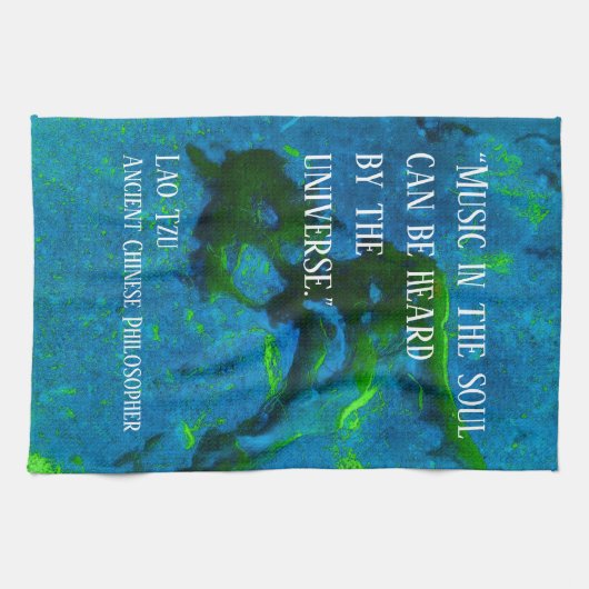 Zitat von Lao Tzu Geschirrtuch (Horizontal)