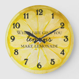 Zitat von Lemon Runde Wanduhr