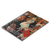 Zitat von Lewis Carroll Illustration & Mind Change Notizblock (Linke Seite)
