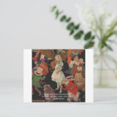 Zitat von Lewis Carroll Illustration & Mind Change Postkarte (Stehend Vorderseite)