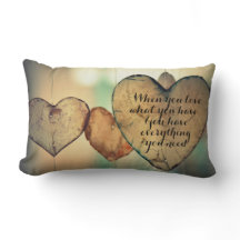 Zitat von Liebe und Dankeschön-Kissen