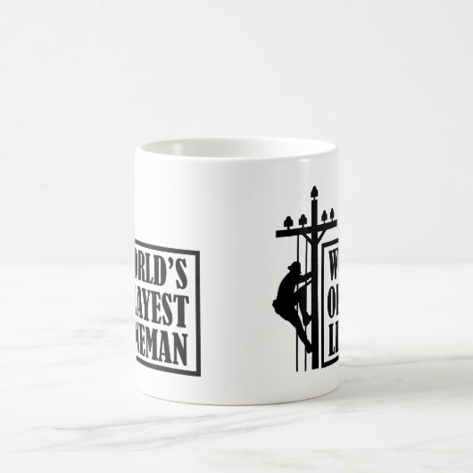 Zitat von Lineman, Lineman Kaffeetasse (Mittel)