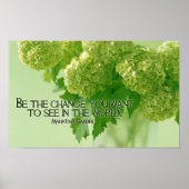 Zitat von Mahatma Gandhi Poster (Vorne)