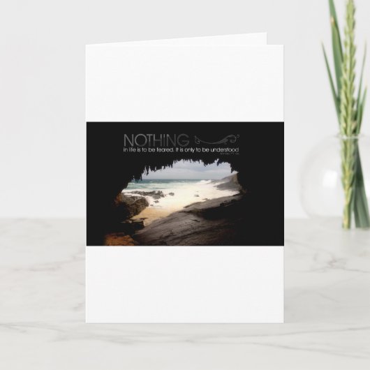 Zitat von Marie Curie Karte (Vorderseite)