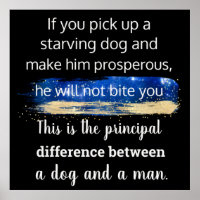 Zitat von Mark Twain zum Hungerhund