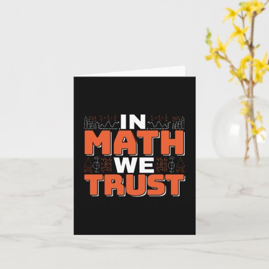 Zitat von Mathematikern - Vertrauen in Mathematik Karte (Gelbe Blume)