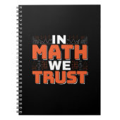 Zitat von Mathematikern - Vertrauen in Mathematik Notizblock (Vorderseite)