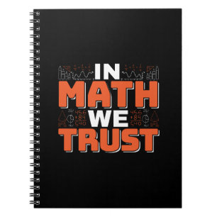 Zitat von Mathematikern - Vertrauen in Mathematik Notizblock