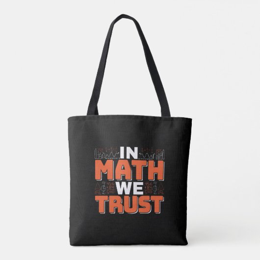 Zitat von Mathematikern - Vertrauen in Mathematik Tasche (Rückseite)