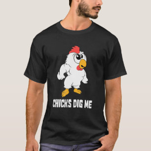 Zitat von Mens Eastern Chicken - Hühner Dick Me T-Shirt