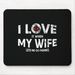 Zitat von Mens Funny Fishing für Fischer und Väter Mousepad