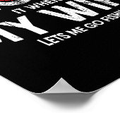 Zitat von Mens Funny Fishing für Fischer und Väter Poster (Ecke)