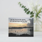 Zitat von Mut und Stärke Postkarte (Stehend Vorderseite)