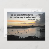 Zitat von Mut und Stärke Postkarte (Vorne/Hinten)