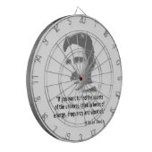 Zitat von Nikola Tesla Dartscheibe (Vorderseite Links)