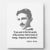 Zitat von Nikola Tesla Fotoplatte (Vorderseite)