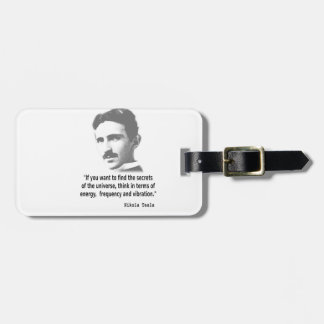 Zitat von Nikola Tesla Gepäckanhänger