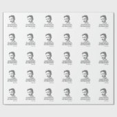 Zitat von Nikola Tesla Geschenkpapier (Flach)