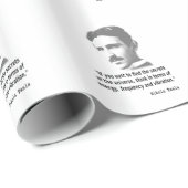 Zitat von Nikola Tesla Geschenkpapier (Rolleneckpunkt)