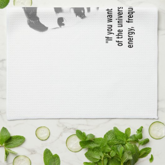 Zitat von Nikola Tesla Handtuch (Gefaltet)