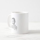 Zitat von Nikola Tesla Kaffeetasse (Vorderseite Links)