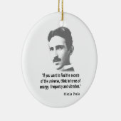 Zitat von Nikola Tesla Keramikornament (Rechts)