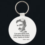 Zitat von Nikola Tesla Schlüsselanhänger<br><div class="desc">Berühmtes Nikola Tesla Zitat.</div>