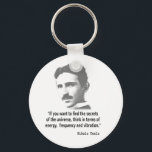 Zitat von Nikola Tesla Schlüsselanhänger<br><div class="desc">Berühmtes Nikola Tesla Zitat.</div>
