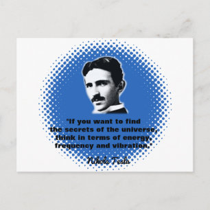 Zitat von Nikola Tesla T - Shirt Postkarte