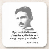 Zitat von Nikola Tesla Untersetzer (Vorderseite)
