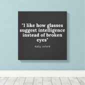 Zitat von Optometriker und Augenarzt Leinwanddruck (Insitu (Holzboden))