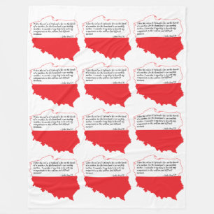 Zitat von Papst Johannes Paul II Fleecedecke
