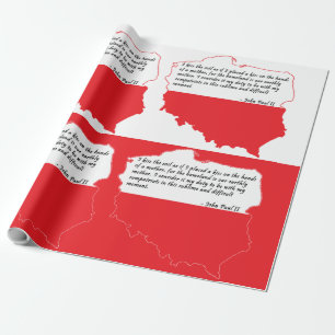 Zitat von Papst Johannes Paul II Geschenkpapier